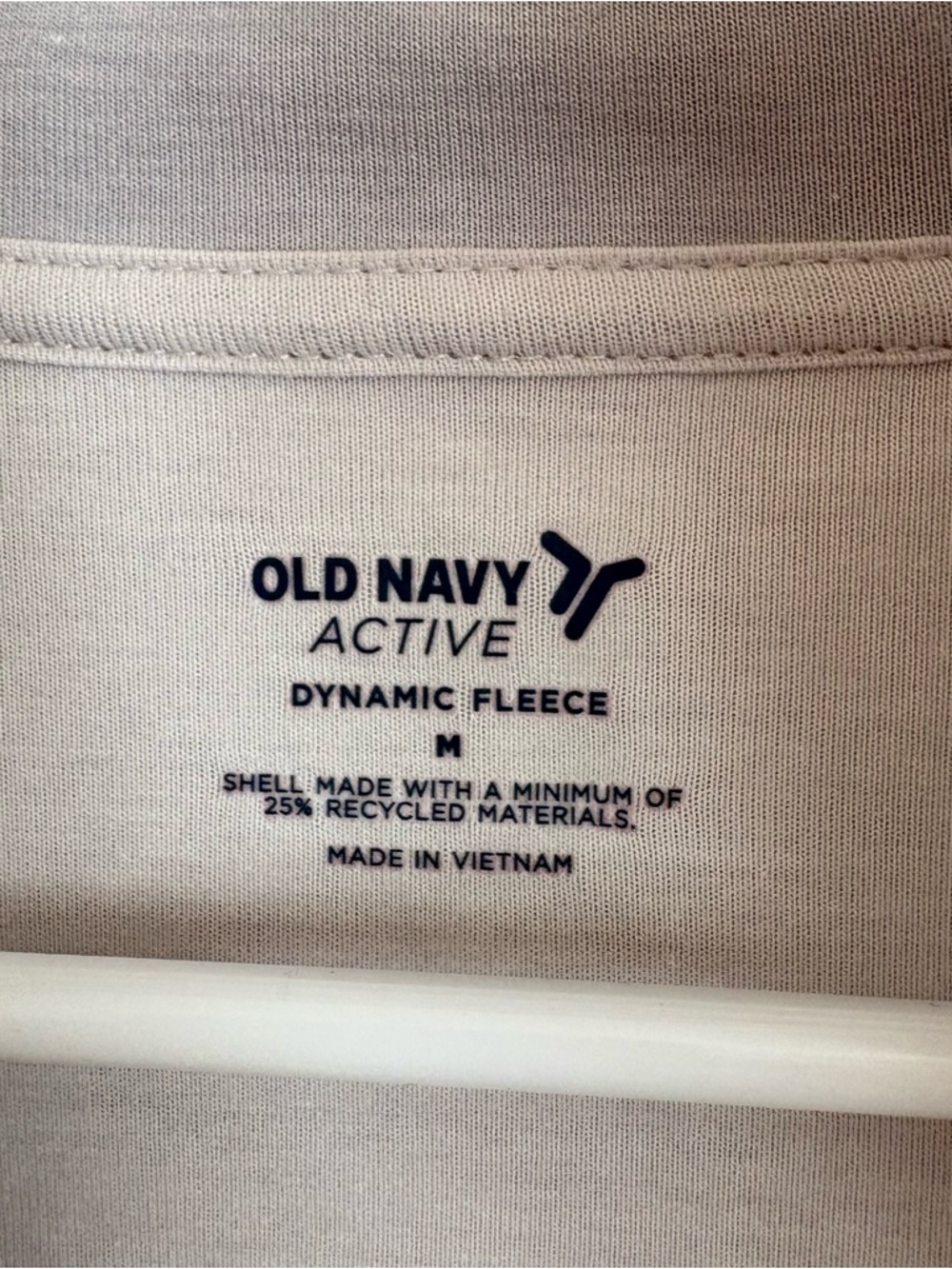 Old Navy Dynamic Fleece Light Gray Half-Zip Sweatshirt Size M - Picture 3 of 3